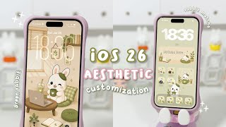 Aesthetic iPhone Customization 🍵🐰 Rabbit Matcha Theme | Cute Green Setup + Widgets & Icons screenshot 4