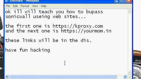 how to bypass sonic-wall