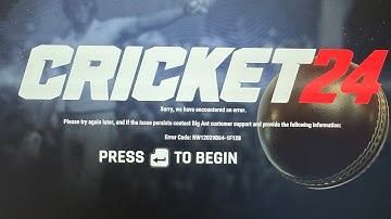 How to Solve Cricket 24 Login Error (NE12029b64-1f128) step by step Guide