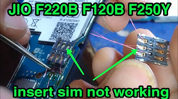 Jio F220B insert sim solution || jio sim jumper ||  Lyf F220b sim not working