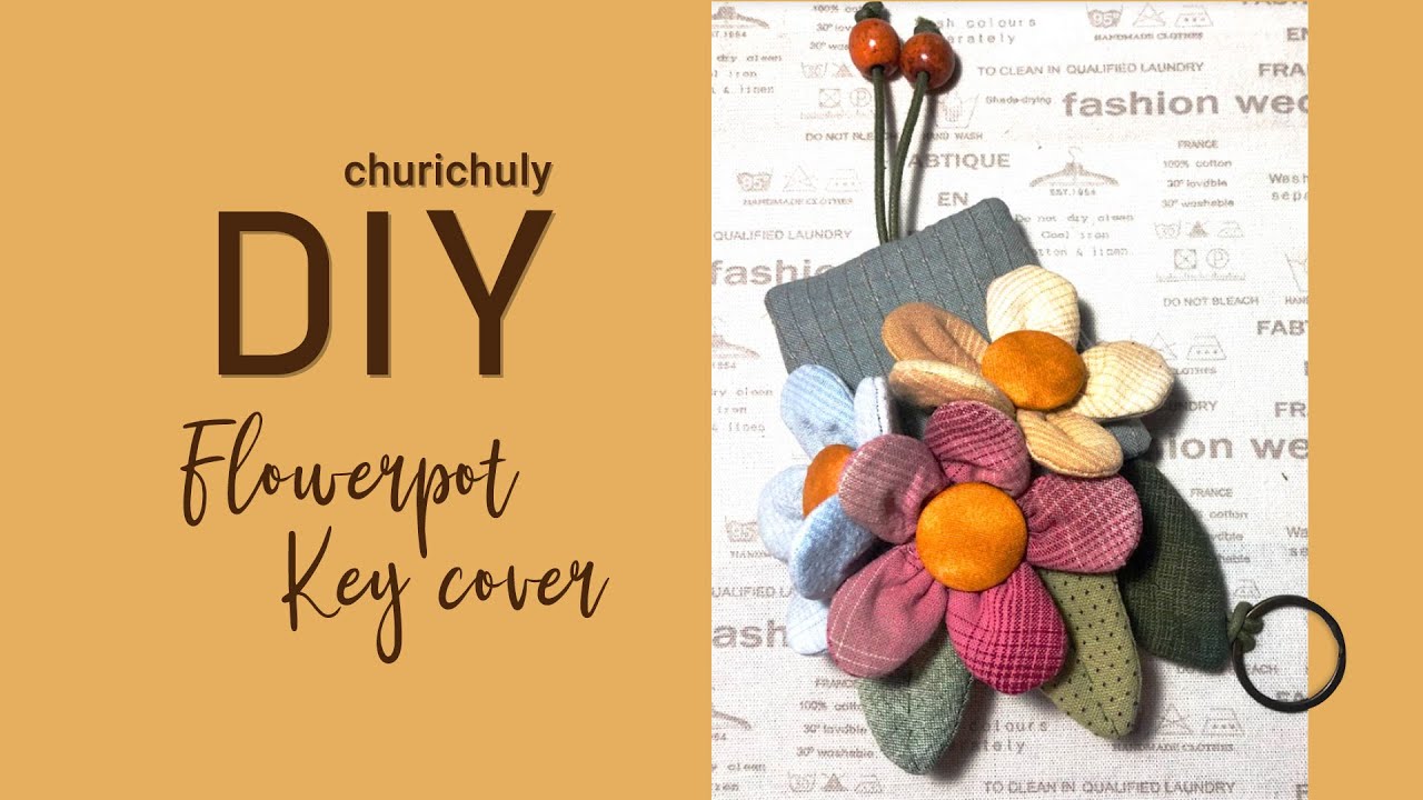 DIY Flowerpot Key Cover by Churi Chuly