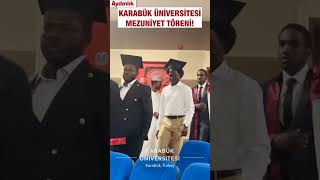 Karabük Üniversitesinin Düzenlediği Mezuniyet Töreninde Afrikalı Öğrenciler Dikkat Çekti