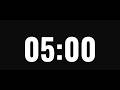 ⏳ 5:00 Countdown Timer | 5 Minutes | 5 Minute Break