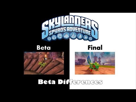 Skylanders Spyro's Adventure Beta Differences