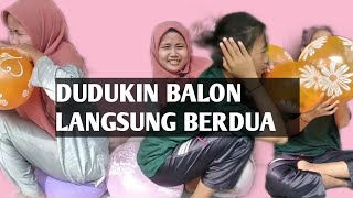 Dudukin Balon Berdua Bersama Ponakan Tercintah