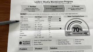 Bring A Water Sample To The Pool Store For Testing