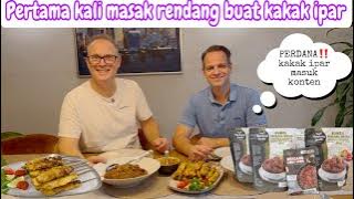 PERDANA‼️ KAKAK IPAR MASUK KONTEN 😂 || PERTAMA KALI MASAK RENDANG UNTUK KAKAK IPAR