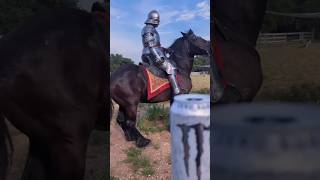 WHAT IS HE DRINKING! 😨 #kingemiliothearmoredone #kingemilio #medieval #fantasy #knight #knights