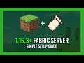 How to: Set up a 1.16+ Fabric Minecraft Server | High Performance | 1.16.3+