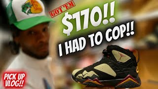 FOR THIS PRICE I'LL TAKE EM!! JORDAN 7 OLIVE PICK UP VLOG!! SEEING WHAT'S LEFT AFTER THE HOLIDAYS