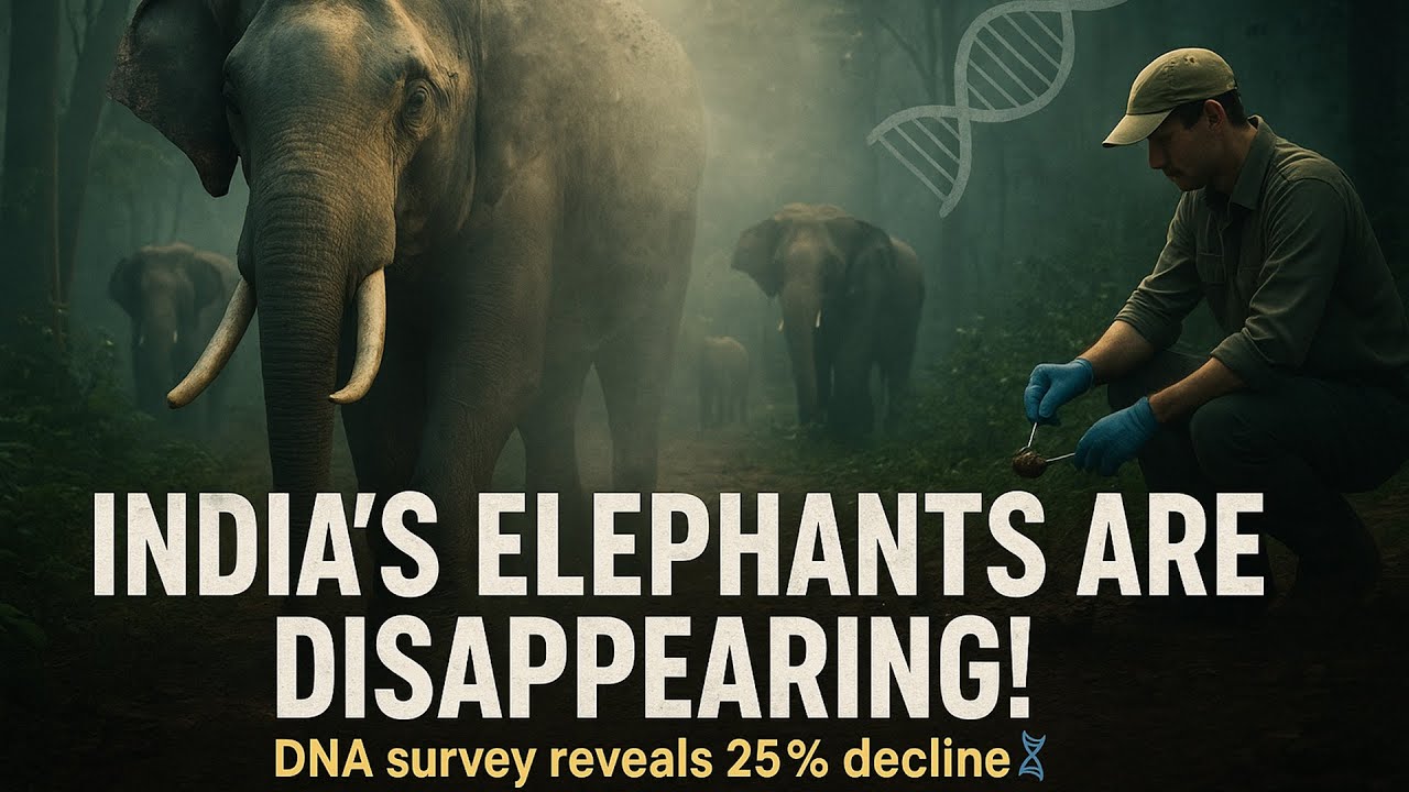 India’s Elephants Are Disappearing 🐘 | DNA Survey Reveals Shocking 25% Decline in Wild Populations