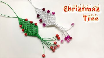Macrame tutorial: Christmas tree - DIY Macrame Noel Tree Decoration | Hướng dẫn cây Giáng Sinh