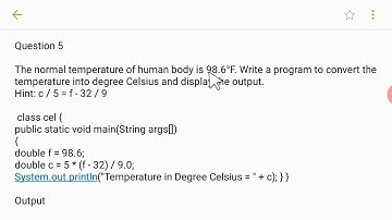 Fahrenheit To celsius program in java | quadrilateral ratio to angle program in java