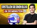 🚀 Wie man in 30 Minuten einen Blog mit WordPress erstellt (2025) 🚀
