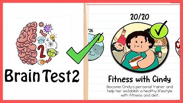 Brain Test 2 FITNESS WITH CINDY All Levels 1-20 Solution Walkthrough