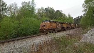 UP 5869 Leads 26C Through Sliver Creek (4/7/23)