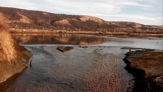 Спуск воды с 5 карьера на следующий день в Мостовском