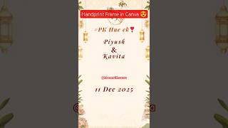 Handprint frame Canva #canvaforbeginners #shortsfeed #shortsvideo #canva #canvatips #canvatutorial
