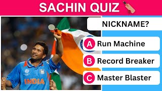 Sachin Tendulkar Quiz | How Well Do You Know Sachin Tendulkar? 🏏 screenshot 5