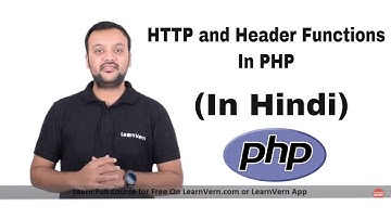 HTTP Functions and Header Functions in PHP? Video in Hindi | LearnVern