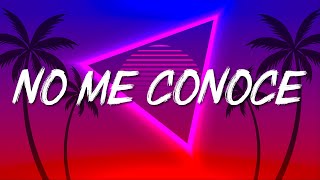 Jhay Cortez, J  Balvin, Bad Bunny ╸No Me Conoce Remix (Letra/Lyrics)