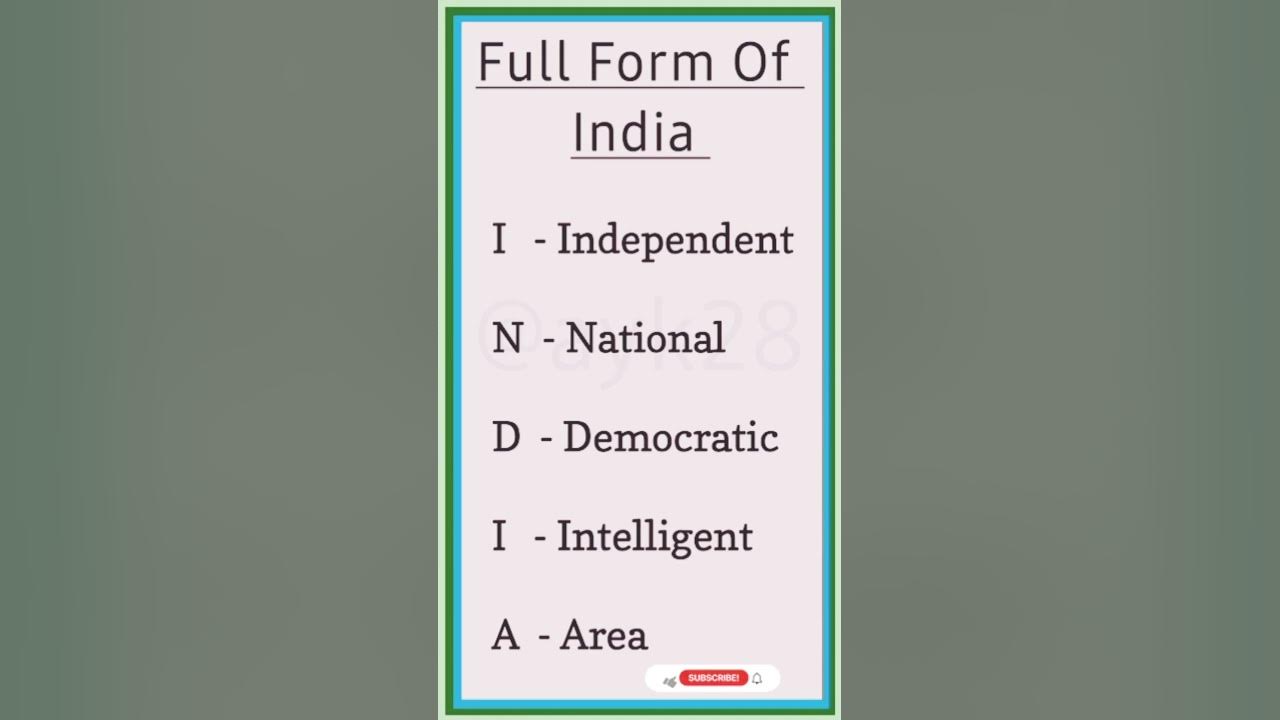 india-ka-full-form-hai-youtube