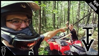 CRASHING INTO A TREE | ATV RIDING UP NORTH