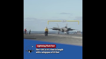 F-35C Length & Wingspan Lightning Flash Fact