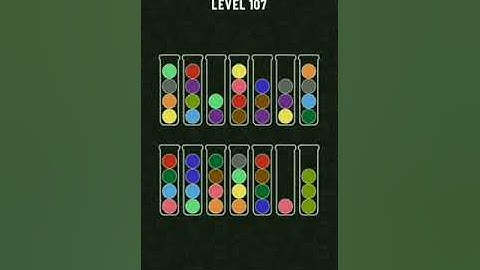 Ball sort puzzle level 107