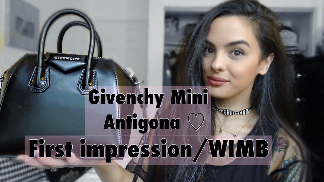 Givenchy Mini Antigona/ First impression/Review/WIMB - YouTube