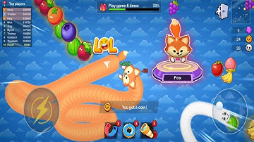 Fox Snake - Snake Merge: Idle & Worm Io Game Full Trap A boggest Snake Top 001|#snakegame #gameplay