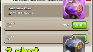 Easily 2 short with golem attack barbarian camp