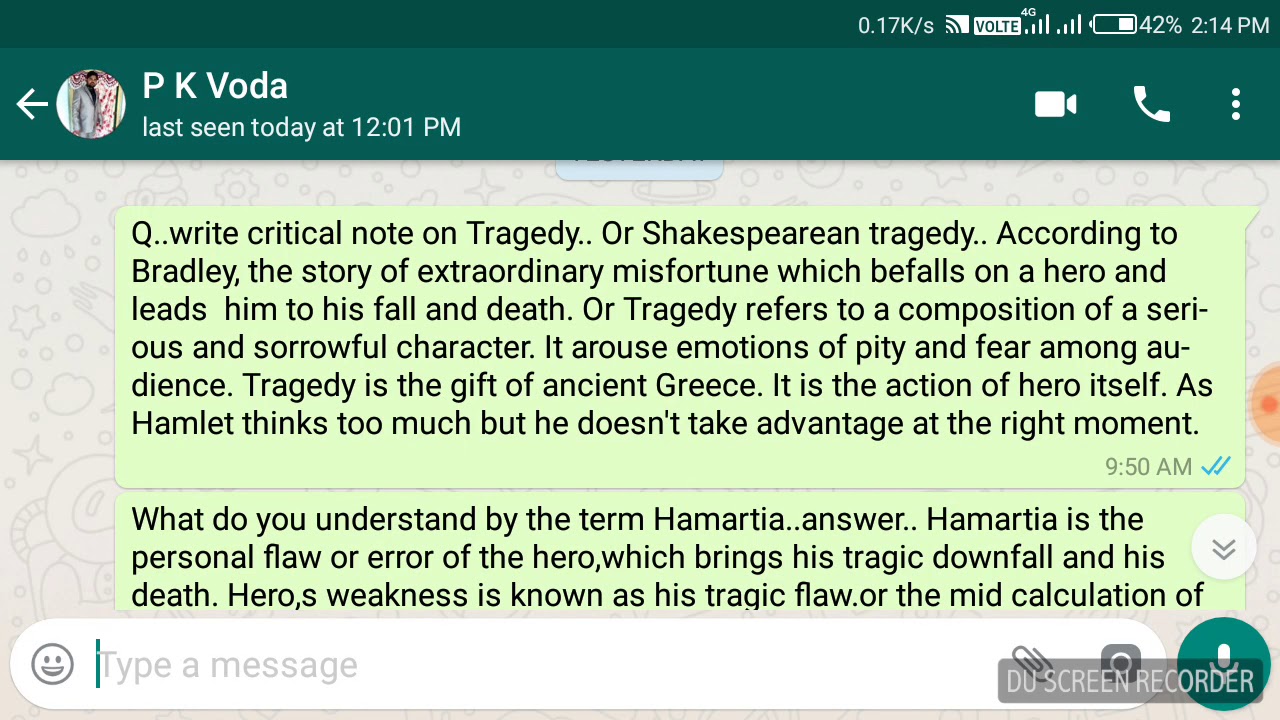 Definition of Tragedy