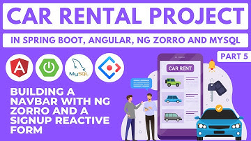 Building a Navbar & Signup Reactive Form | Car Rental Project | Spring Boot, Angular | Part 5