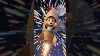Little Cat Builds a Cardboard Rocket and Flies to Space 🚀🐱🌌#space #cat #spaceplane