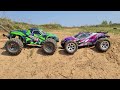 TRAXXAS Hoss 4X4 VXL против Rustler 4X4 ... Кто круче? Сравнительный тест