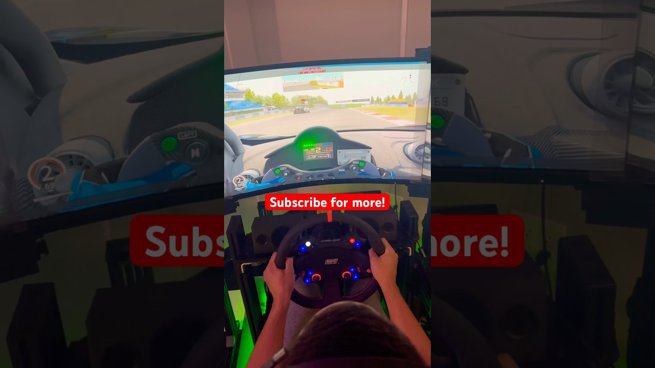 Trying out a motion sim for the first time! #speed #racingsimulation #motion #gt #f1 #mclaren #race