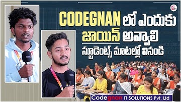 Student Feedback About Codegnan Institute || Job Placement || The Best Coding Institute