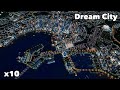 100k Population Dream City Timelapse Build | Cities: Skylines | No Mods | Chill House Music