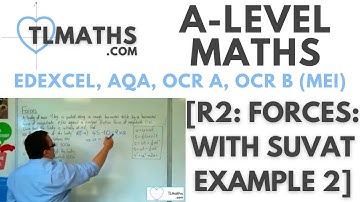 A-Level Maths: R2-05 [Forces: With SUVAT Example 2]