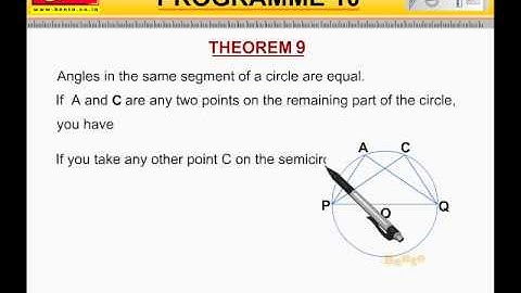 Cbse Class 9 th Maths Score 100 Marks Video     properties of a circle 7