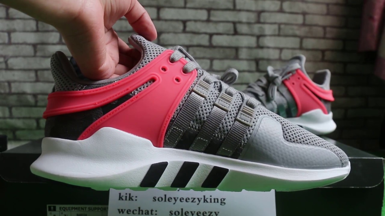 adidas eqt support adv pink & grey shoes