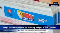 Mega Millions numbers for Tuesday jackpot of $582 million thumbnail