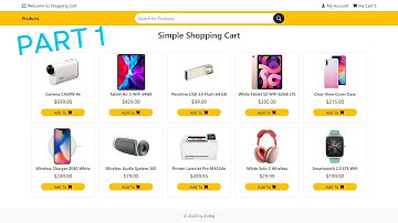 How to Build a Fully Simple Shopping Cart using HTML, PHP, integrate with PayPal | part 1