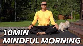 10 Min Mindful Morning Stretch | Start Your Day Calm &amp; Energized