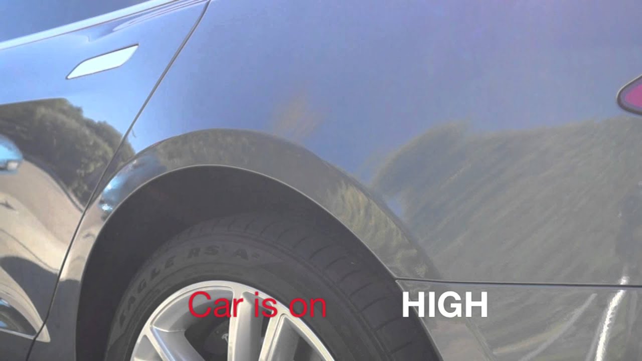 Tesla Model S Air Suspension Demo YouTube