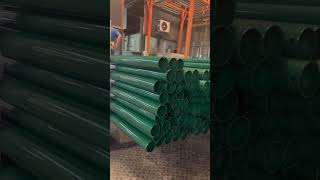 GREEN POWDER COATED ROUND FENCE POSTS | MANUFACTURING &amp; QUALITY CONTROL BY DB FENCING