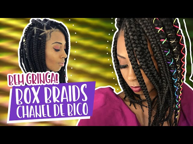 TRANÇA BOX BRAIDS CHANEL DE BICO 