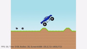 XUI2D Monster Truck WheelJoint Example