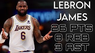 LeBron James 26PTS 8REB 3AST | Los Angeles Lakers vs Dallas Mavericks | LAL vs DAL | Feb 26, 2023